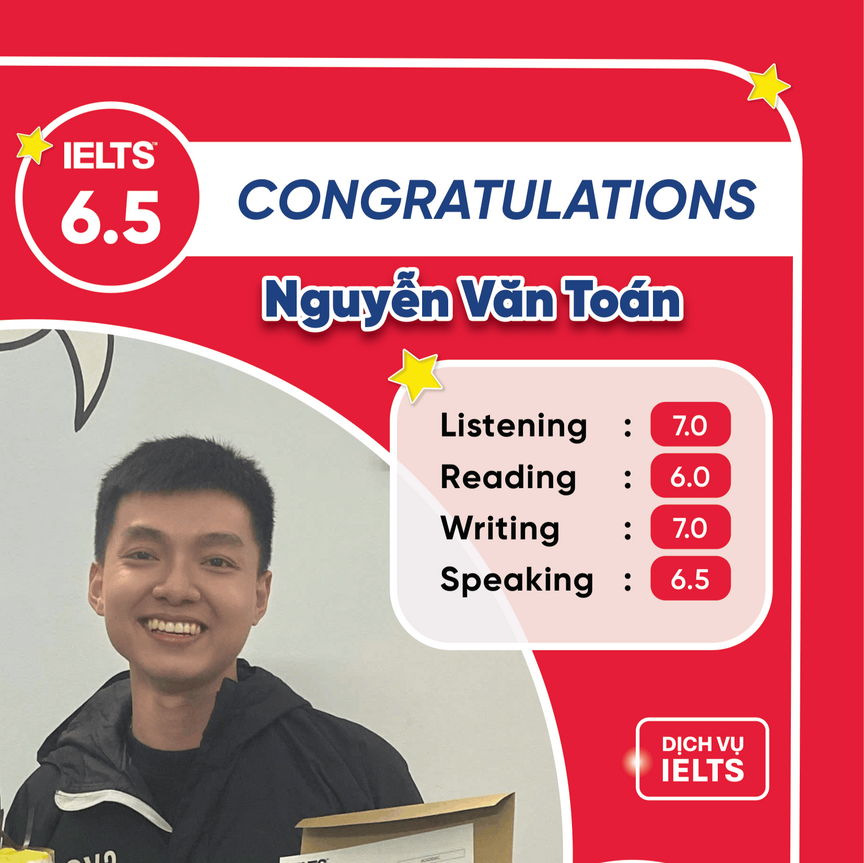 Văn Toàn IELTS 6.5